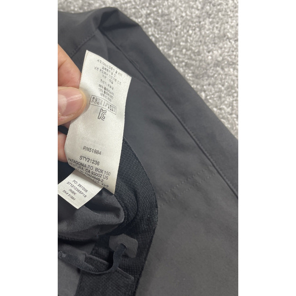 Patagonia Hiking Pants Womens 12 Happy Hike Cropped Stretchy Zip Pocket - Picture 5 of 11